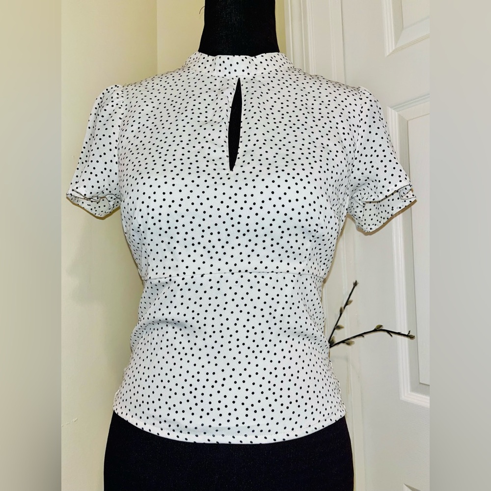 NWT Abercrombie & Fitch Polka dot Blouse